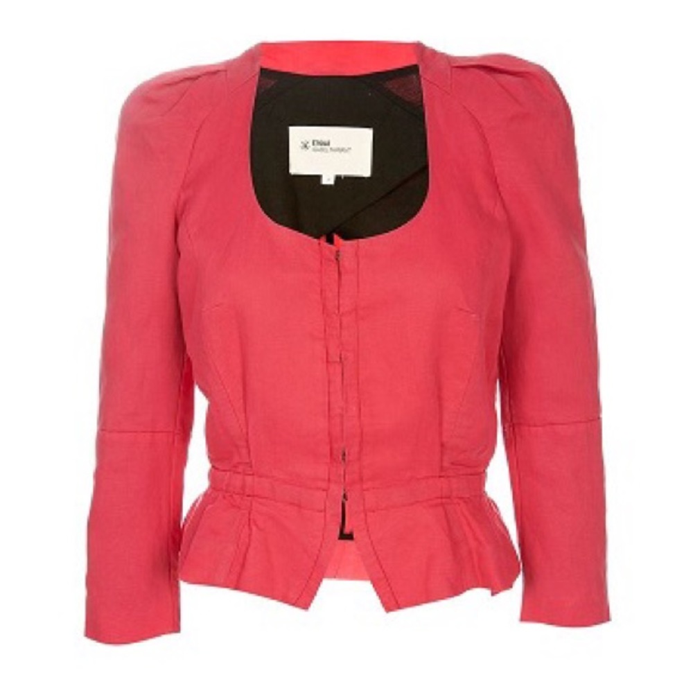 *SOLD* $400 Isabel Marant Pink Linen Blazer Jacket