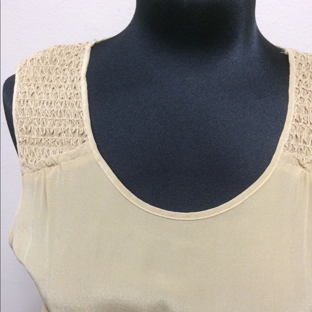 Casual sleeveless tan dress NWOT - Picture 2 of 6