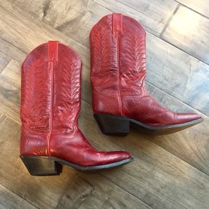 Red cowboy Boots