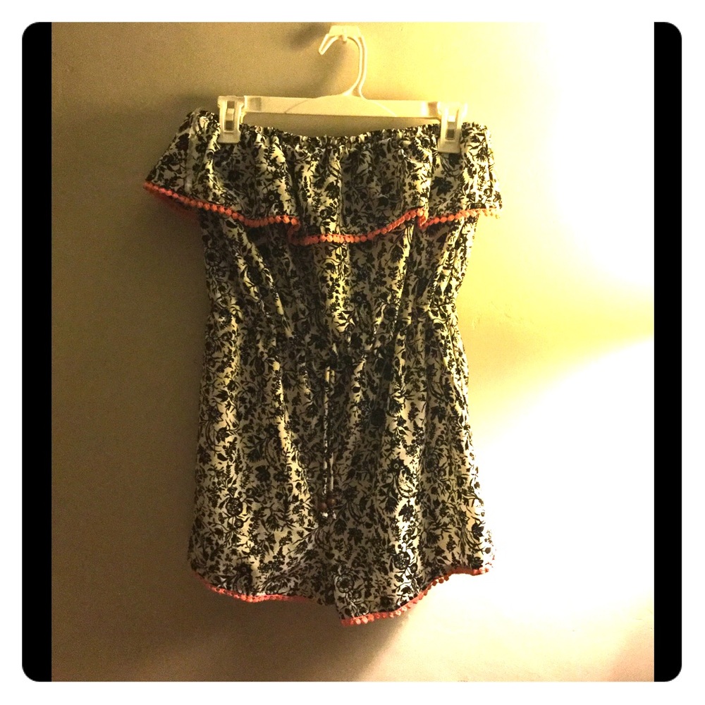 Rewind printed romper