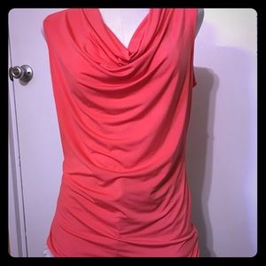 Worthington coral/orange sleeveless top