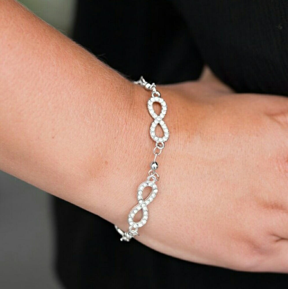 Infinity diamond bracelet