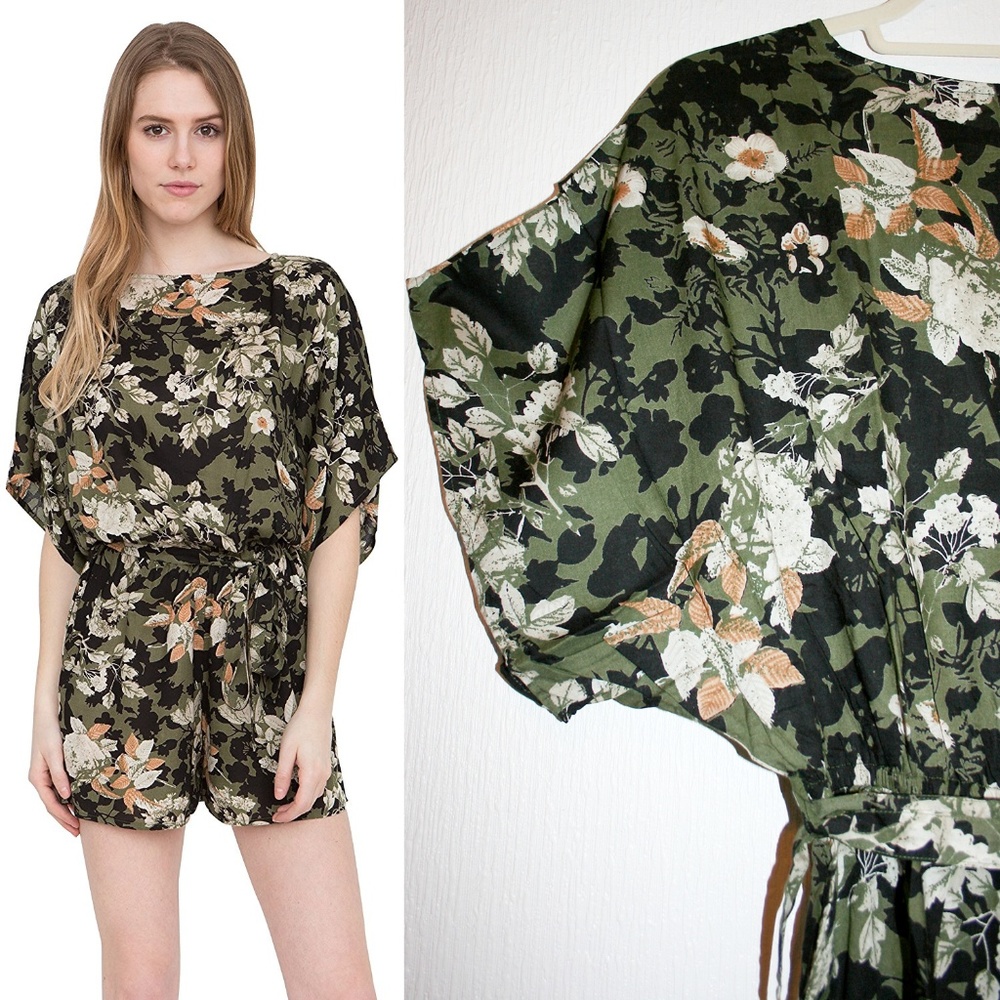 ⚡LAST 1!⚡ Floral Kimono Romper with Pockets NWOT - Picture 7 of 8