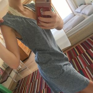 Cute Blue Denim-like Dress