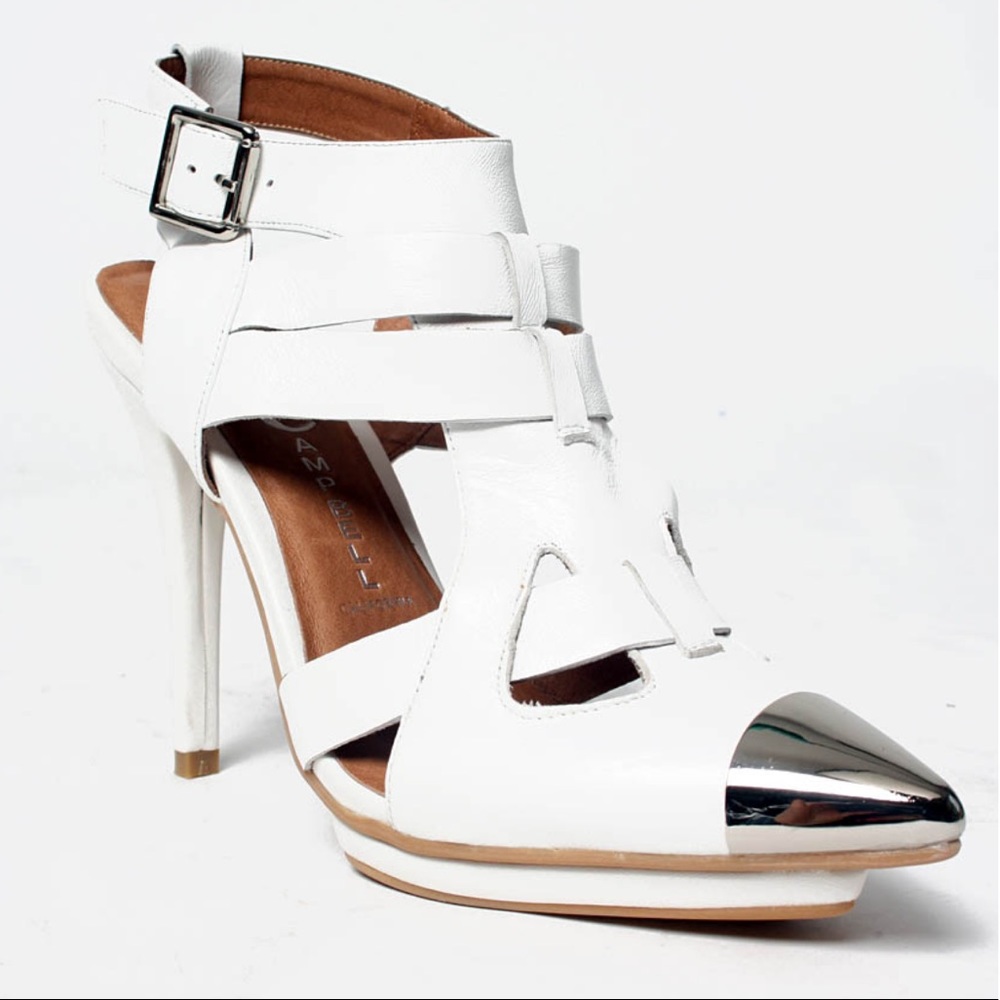 ✨NWB✨{Jeffrey Campbell} White Dont Even Heels