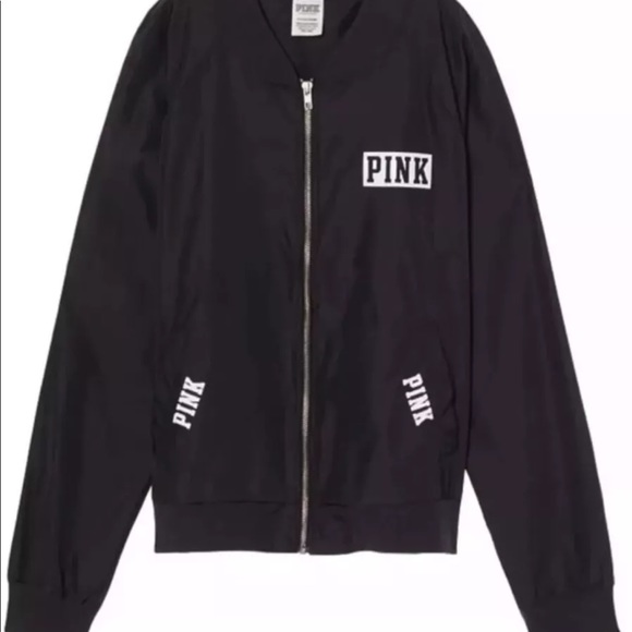 Victoria secret pink logo bomber jacket NWT Large - Picture 4 of 4