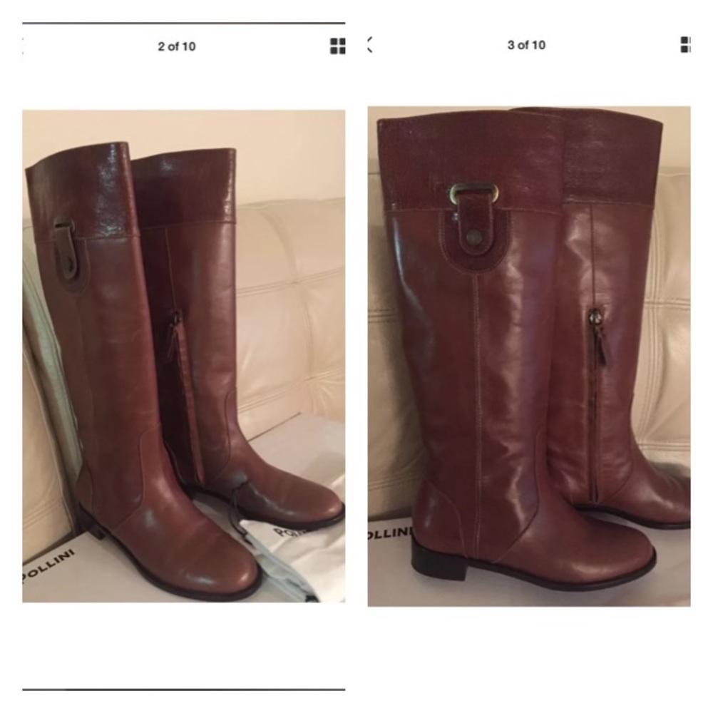 🍂POLLINI Gorgeous Boots. 100% Leather made in Italy. 🇮🇹 US Sz 6.5
