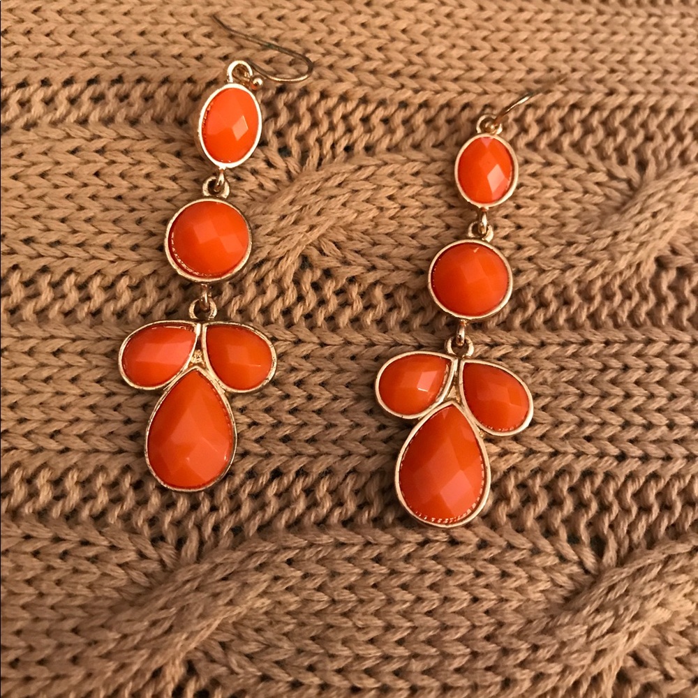 Orange earrings