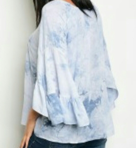 🆕!  Bell sleeve tie dye blouse - Picture 2 of 4
