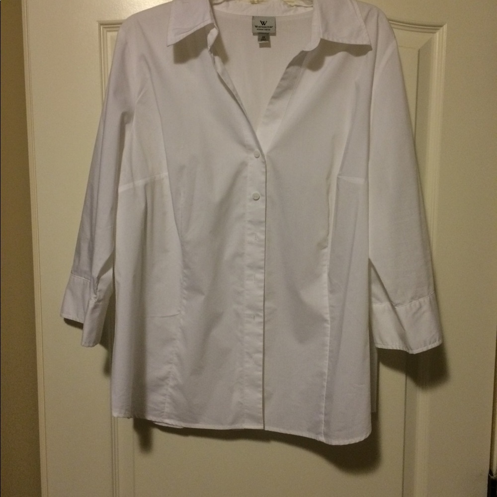 Worthington white button up shirt 2X
