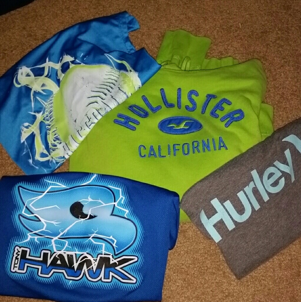 Hollister, Hawk bundle lot boys shirts