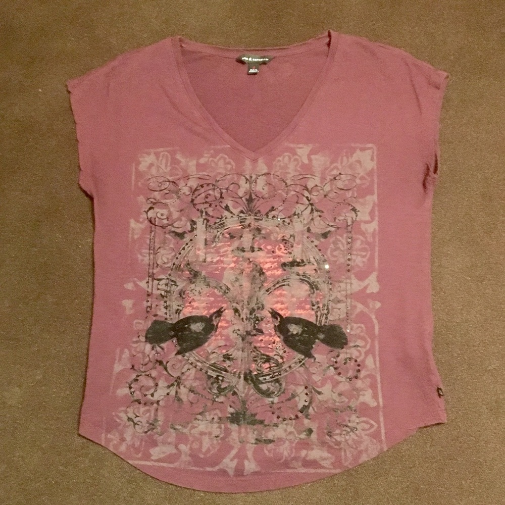 R&R burgundy top