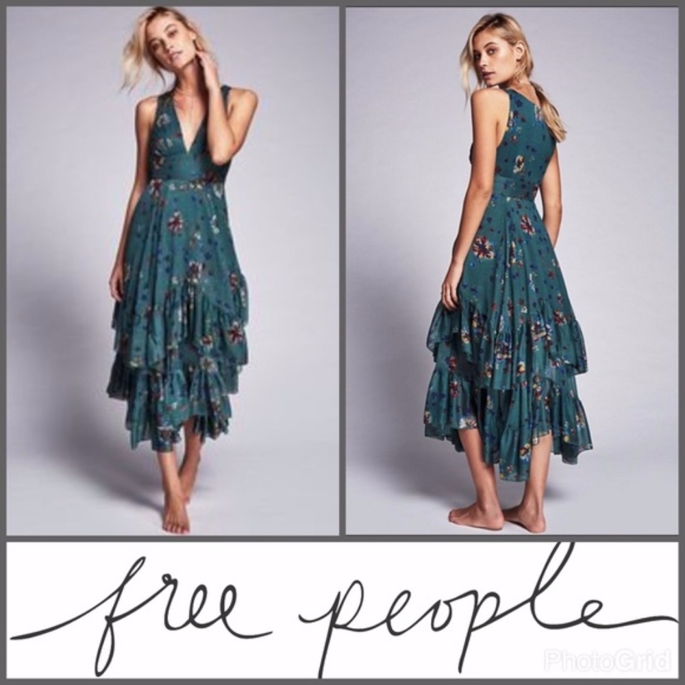 Free People Catching Glances Tiered Dress