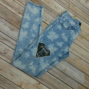 Rewash  Rose Print Legging Jeans Sz 4