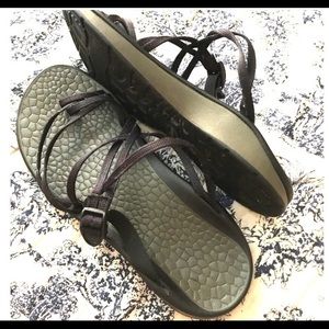 Chaco black strap sandal size 8