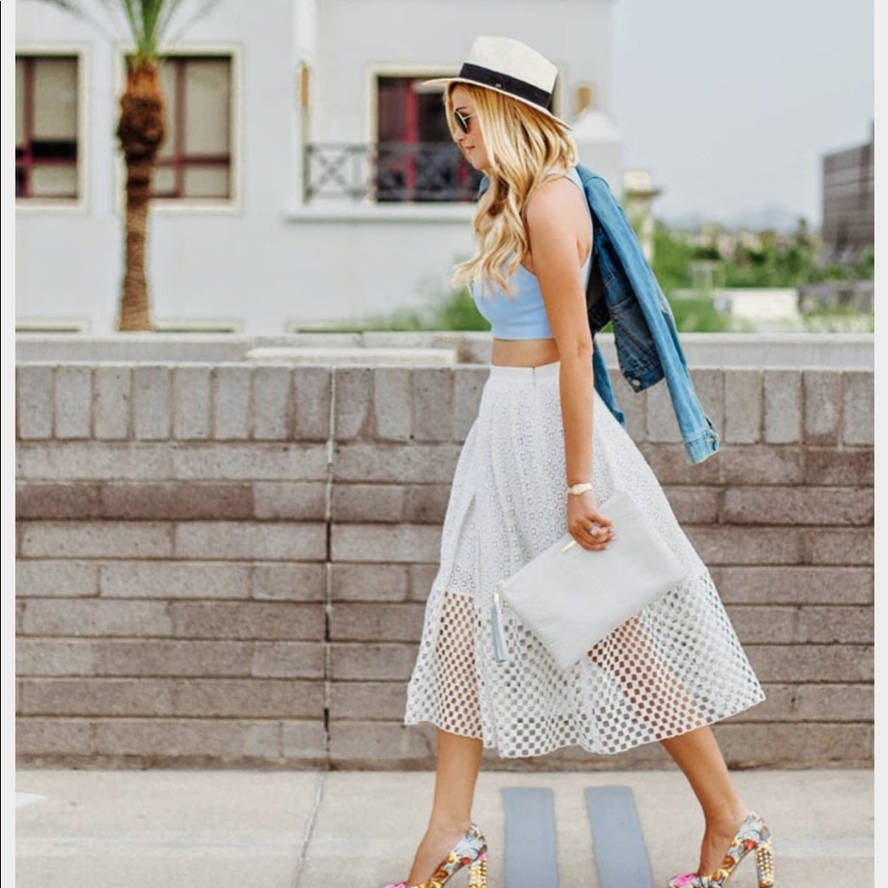 Tibi eyelet skirt worn once