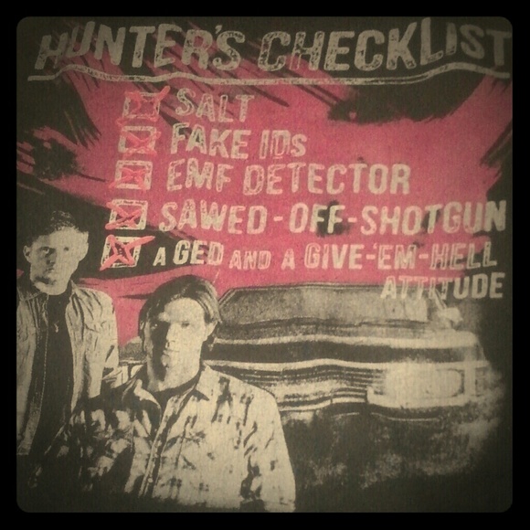 Supernatural| Hunter's Checklist| Tank Top - Picture 1 of 2