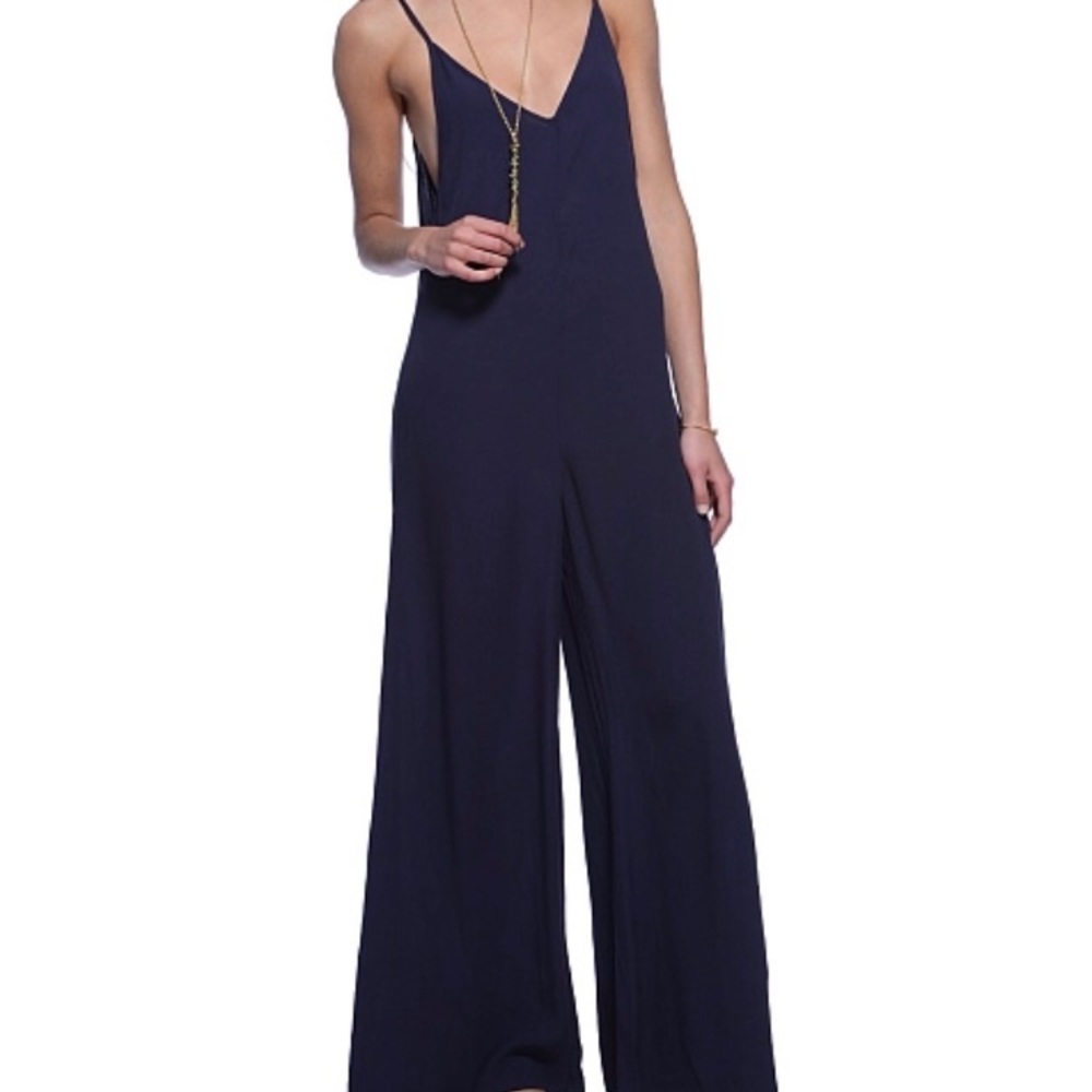 Olivaceous Wide-Leg Jumpsuit