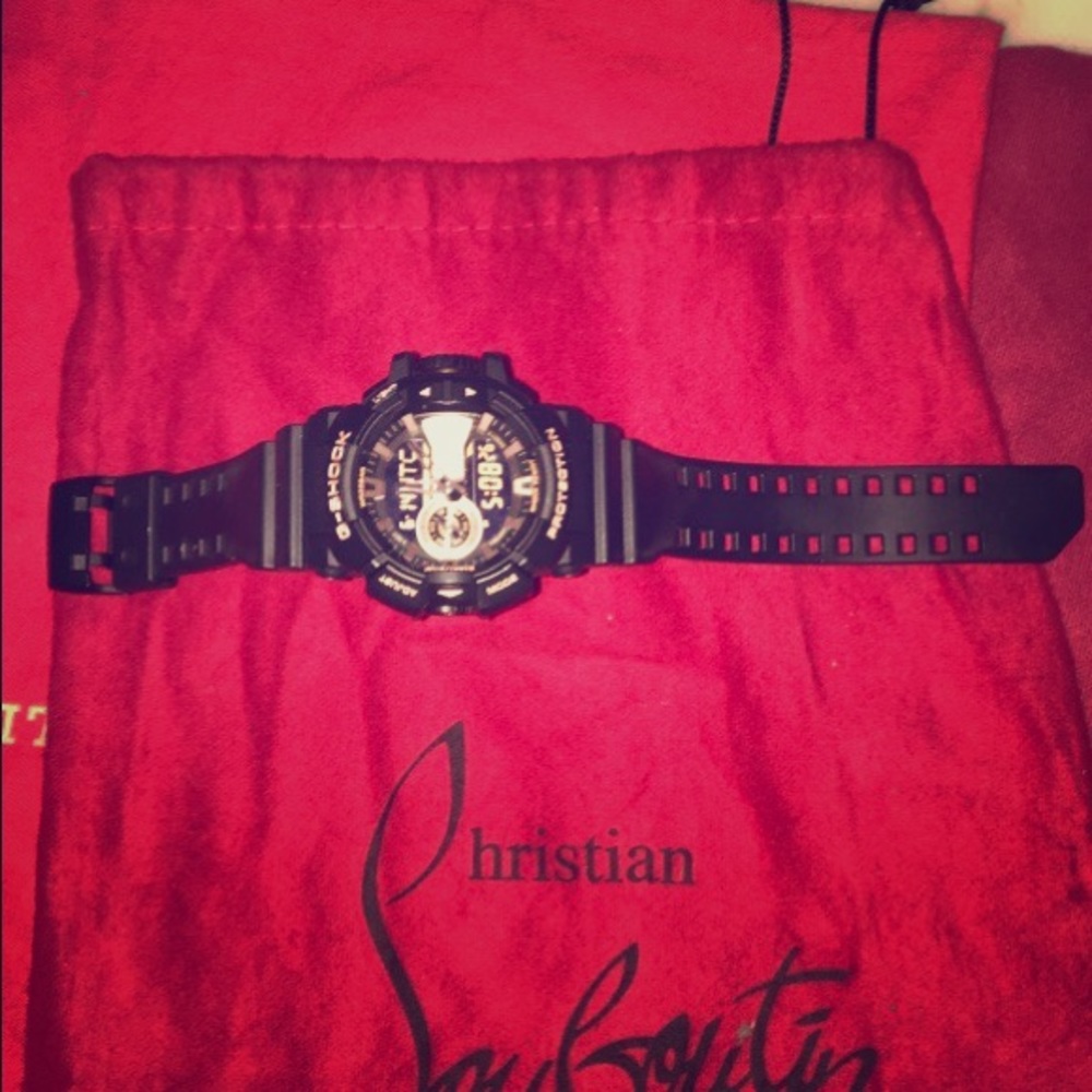 Black And Rose Gold g shock