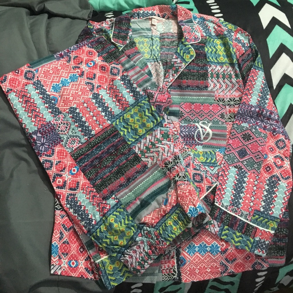 Victoria's Secret  patchwork Mayfair Pajamas