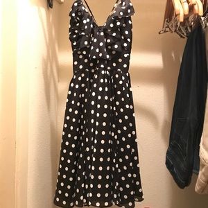 Chelsea & Violet Black&White Polka Dot Dress