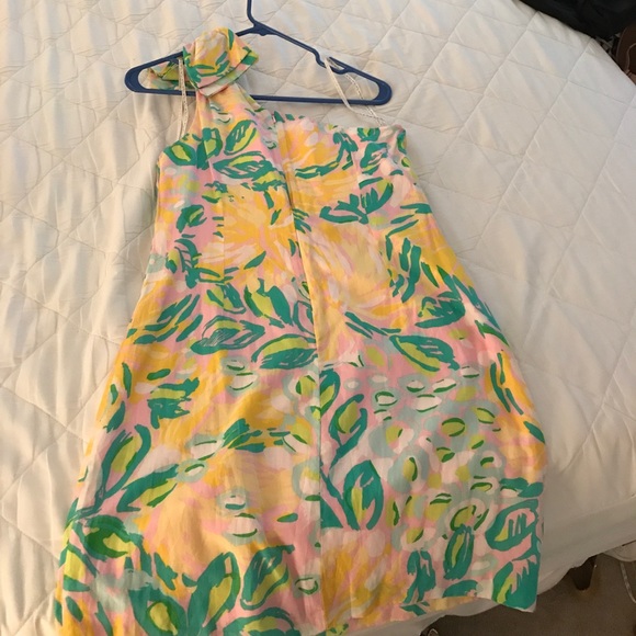 Lilly Pulitzer one shoulder dress size 4 - Picture 4 of 6