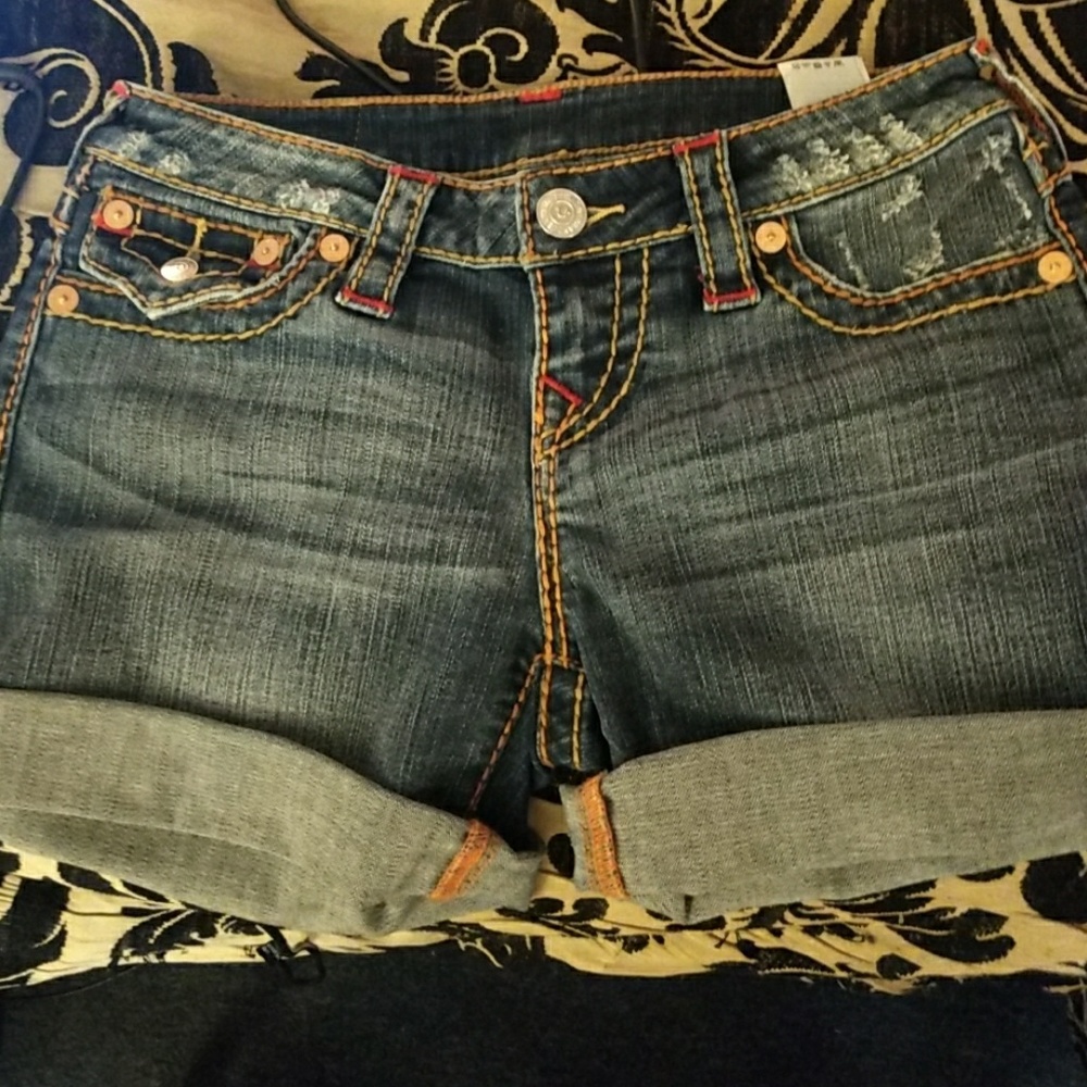 True religion cut off jean shorts NWOT