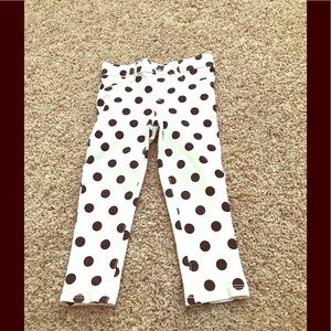 Toddler Black and White Polka Dot Skinny Jeans
