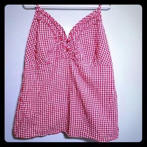 Adorable Sexy Red Gingham Torrid Tank Top