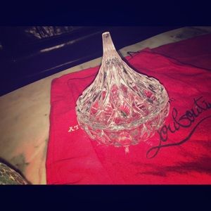 Glass candy holder