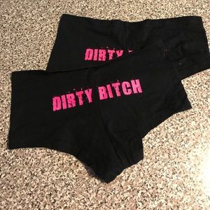 Dirty B!?($ boy short panties XL
