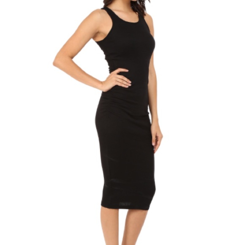 Cheryl creations black 3/4 dress med