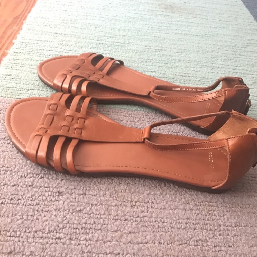 Comfortable Cole Haan Cognac Sandals