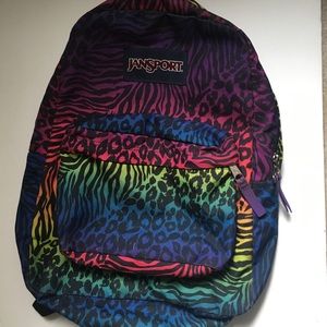 Jansport animal print backpack b2s