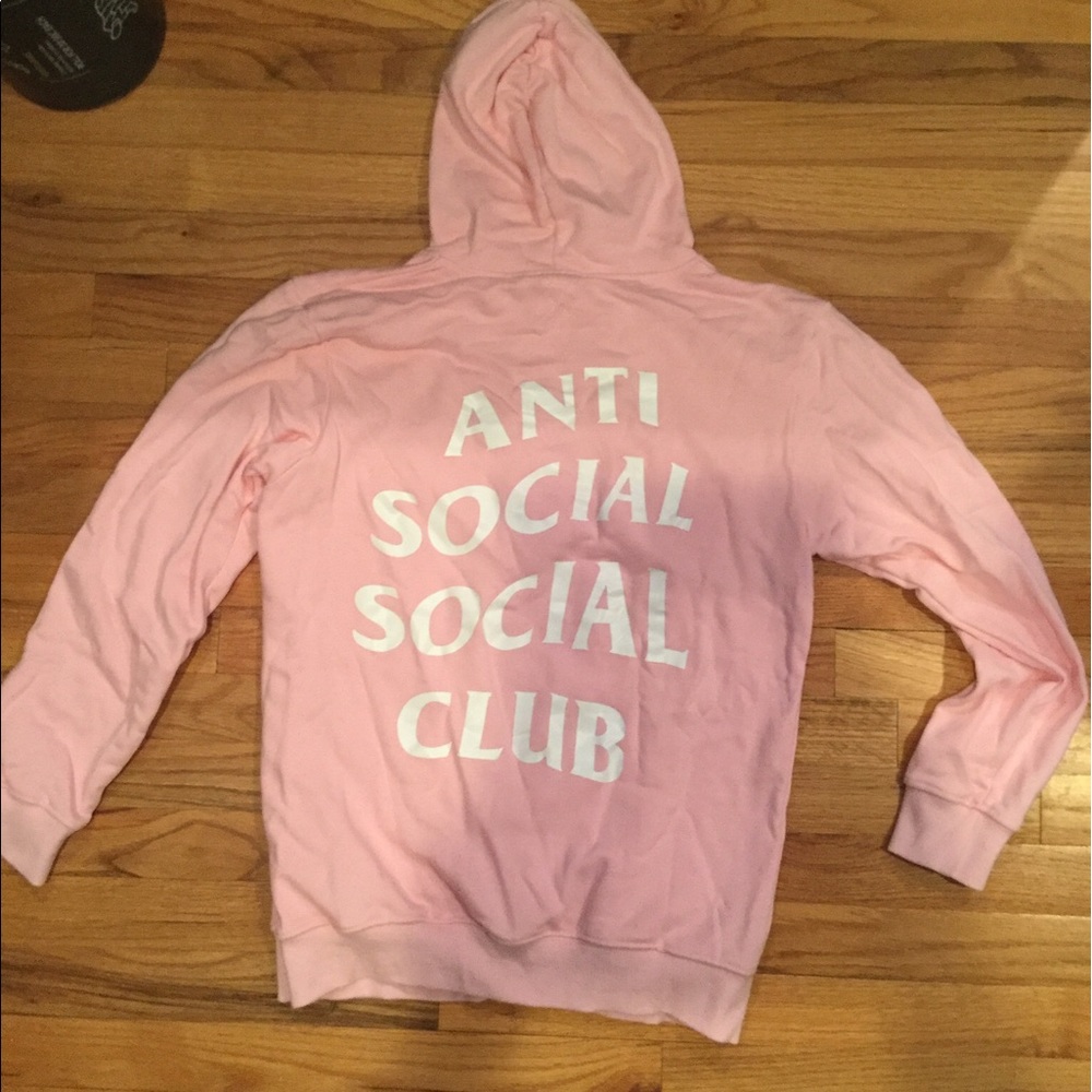 Pink and White Hoodie