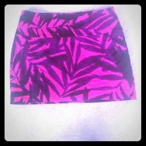Express pink and purple skirt