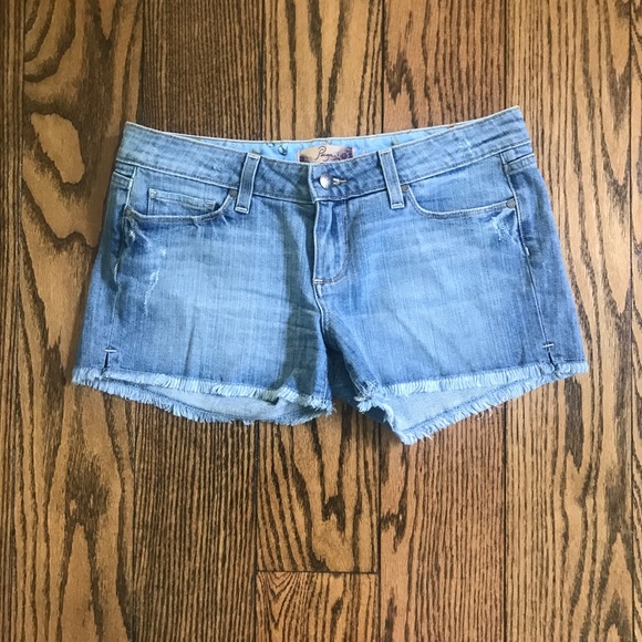 PAIGE Pants - PAIGE: denim cut off shorts