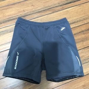 Brooks spandex running shorts