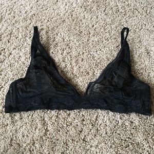 Calvin Klein black sheer bra