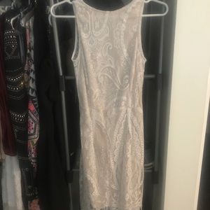 White Lace Dress Rehearsal Dinner