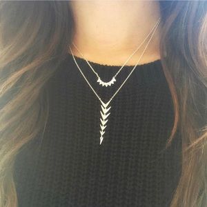 Stella & Dot Arrow Drop Necklace