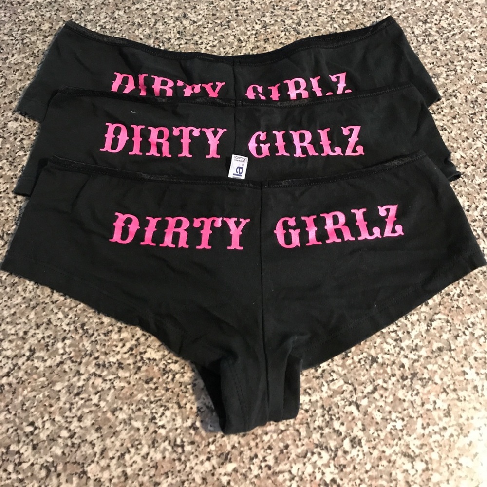 Dirty Girlz high cut boy shorts Large and XL