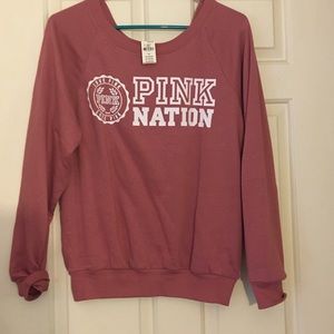 VS Pink crew sweatshirt