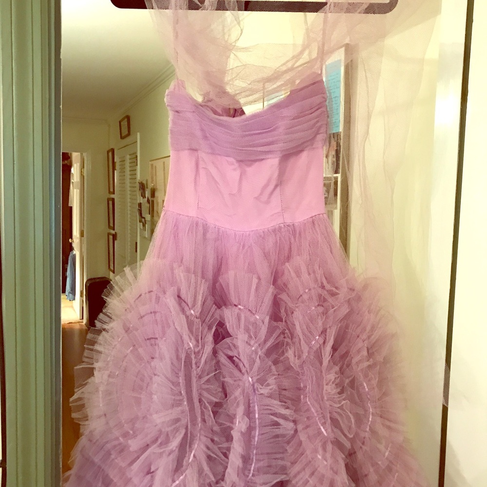 1950s vintage purple dress