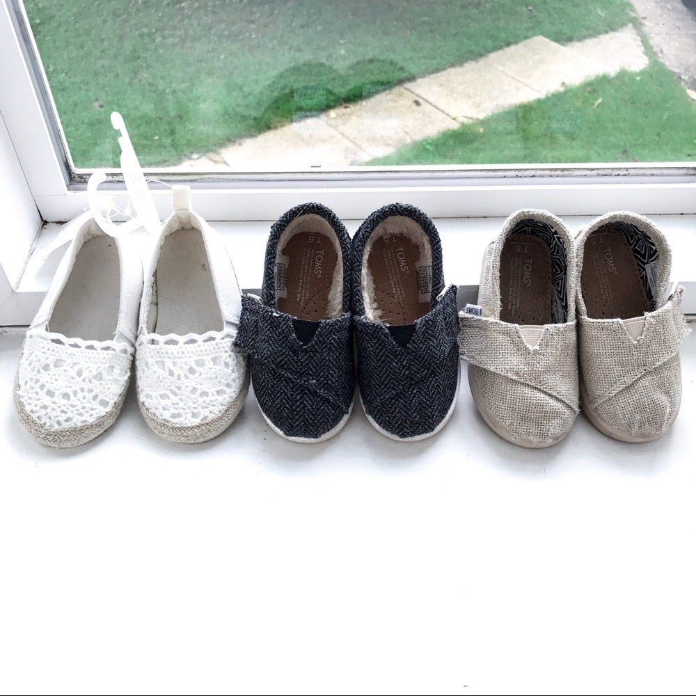 Toms and H&M kids baby shoes
