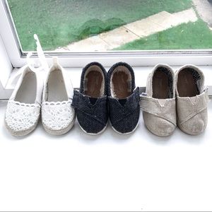 Toms and H&M kids baby shoes