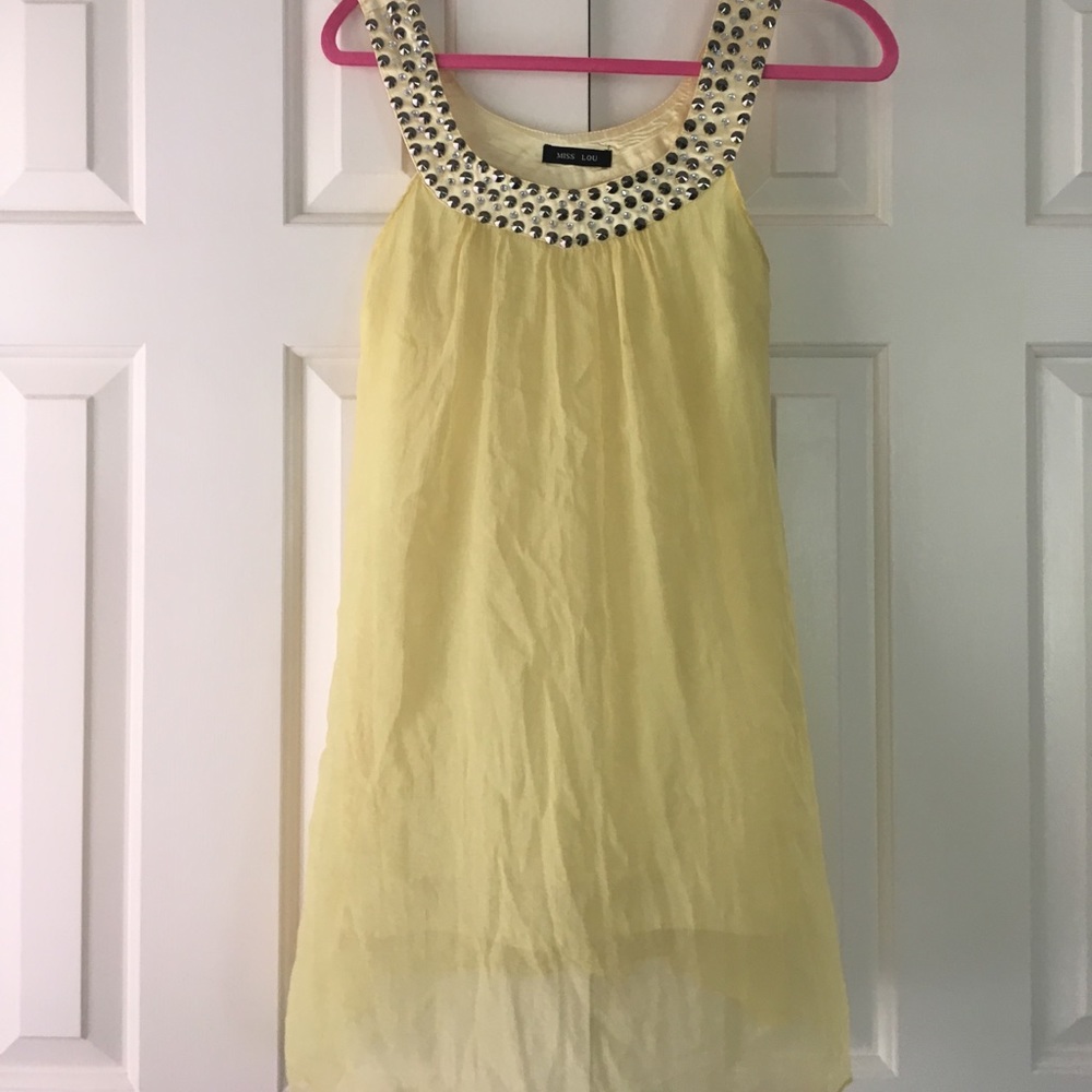 Miss Lou yellow dress