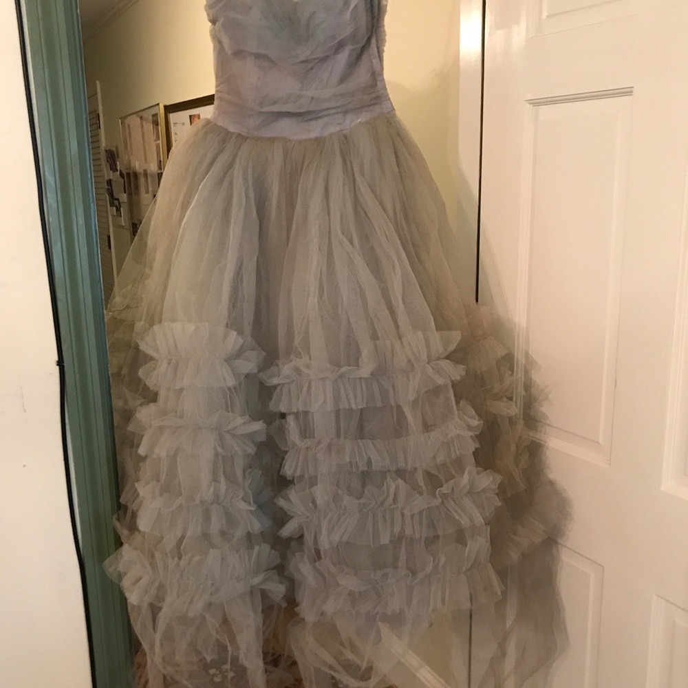 Vintage 1950s gray dress