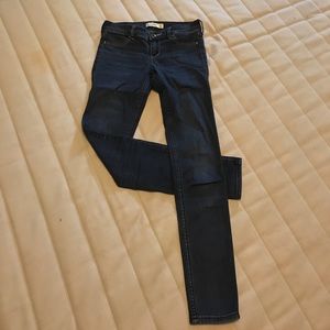 Abercrombie kids dark wash super skinny jeans