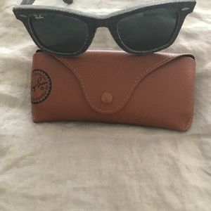 Denim Raybans original wayfarer
